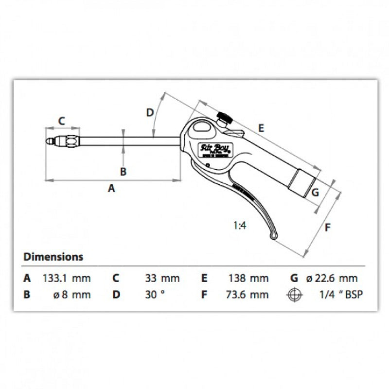 Air Boy 8mm Silent Air Boy Blowgun With Adjustment And Straight Pipe