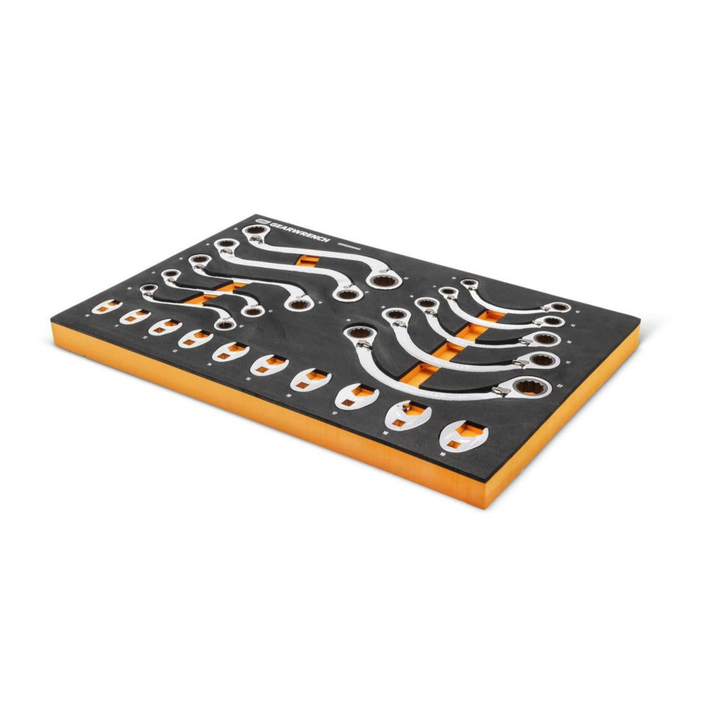 GearWrench 20Pc Specialty Ratcheting Metric Wrench Set In EVA Tray