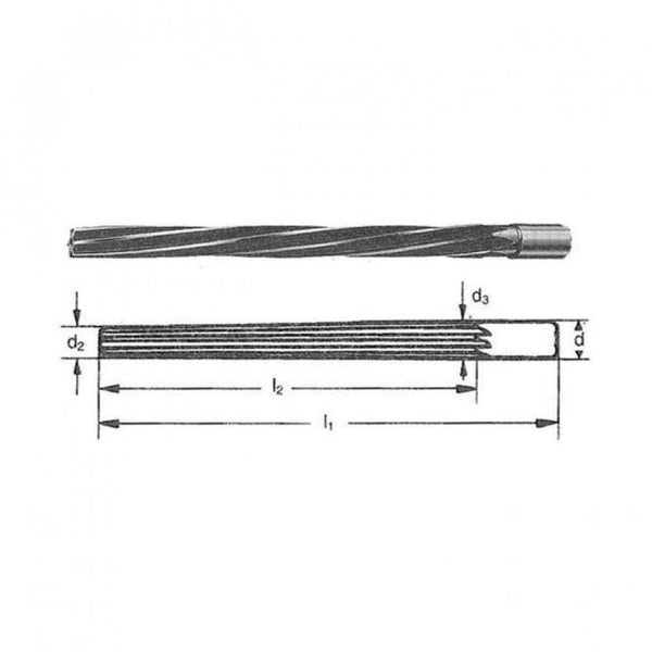 Trubor 3.0mm x 2 Deg Sprue Reamer 130mm Flute