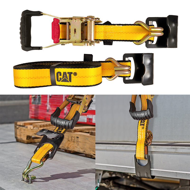 Cat 9M x 50mm Heavy Duty Ratchet Tie-Down Strap - 2-in-1, 2,270KG