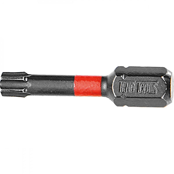 Teng 5Pc 1/4in Tx15 Impact Screwdriver Bit 30mm