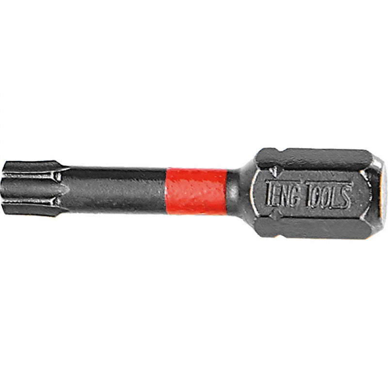 Teng 5Pc 1/4in Tx27 Impact Screwdriver Bit 30mm