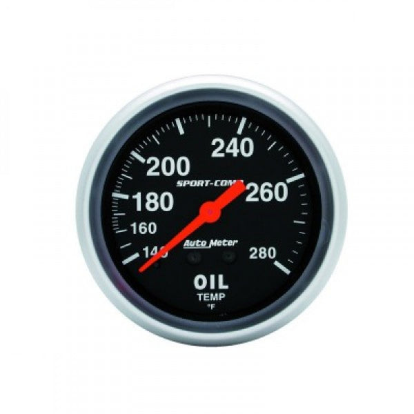 Autometer Sport-Comp Oil Temp 140-280F Mech