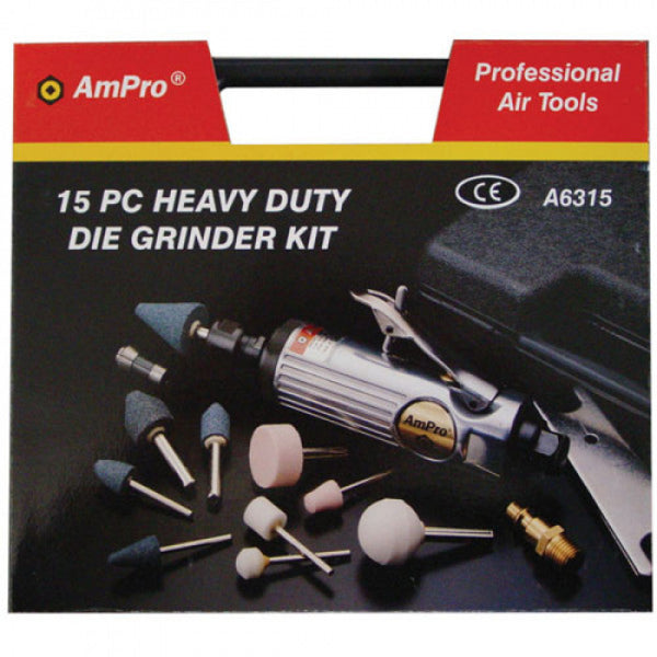 AmPro Air Die Grinder Kit 15pc