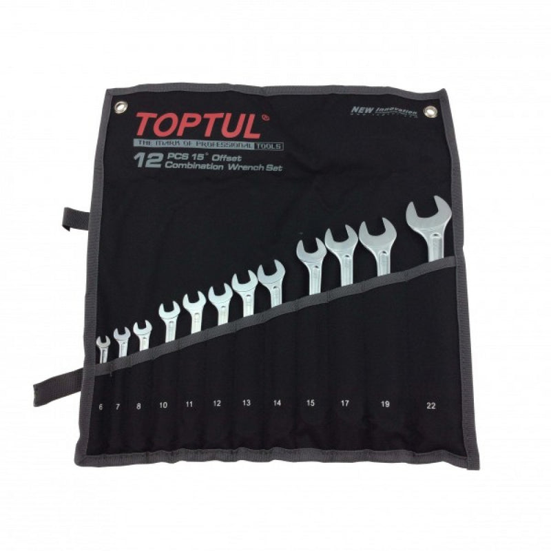 Toptul Metric Roe Wrench Set 6-22mm 12Piece