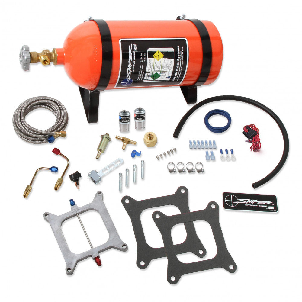 NOS - Sniper Wet (Square Bore) 100-150HP - Incl 10LB Orange Bottle Kit#07001