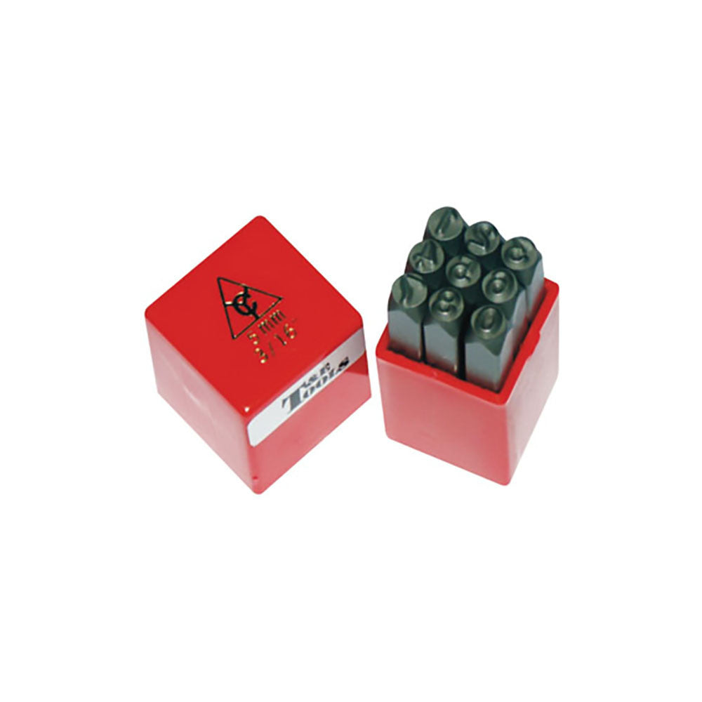 T&E Tools 1/4"' (6mm) Number Punch Set