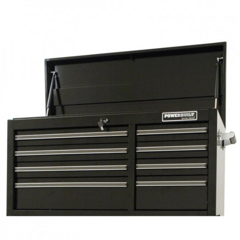 Powerbuilt 8 Drawer Lg Tool Chest - Racing Black