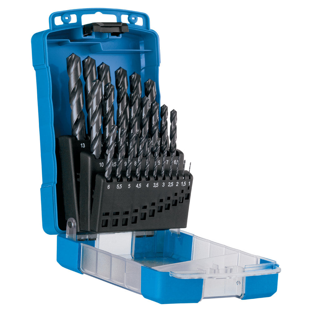 1/16"-1/2"x1/64" Steps Blue Drill Set ABS Case E3