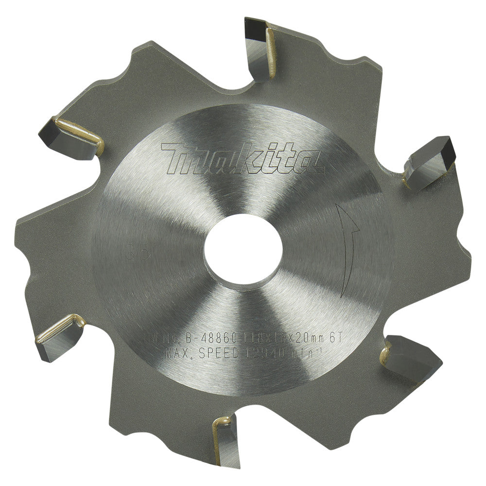 Makita Grooving TCT Saw Blade 135 118x20mm 6T