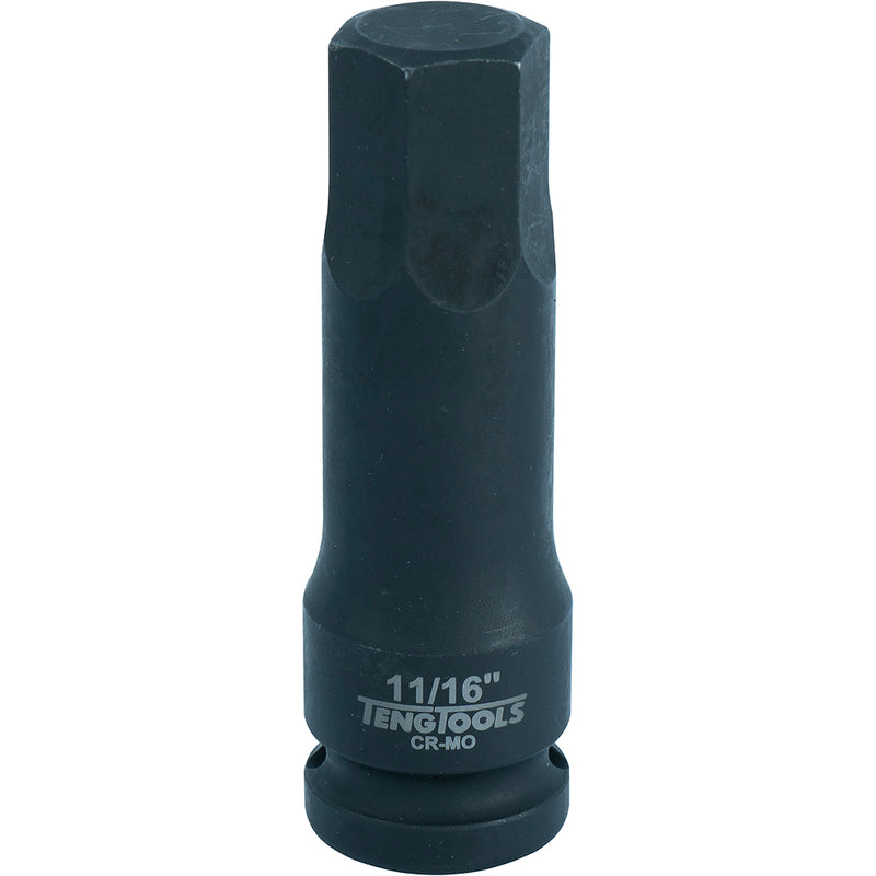 Teng 1/2in Dr. Hex Bit Impact Socket 11/16