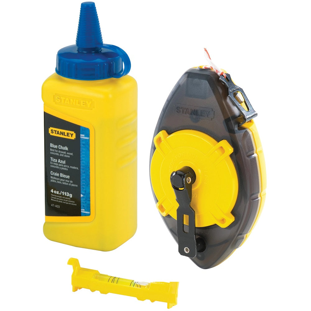 Chalk Line & Chalk Metal Reel String Line Stanley 47-464