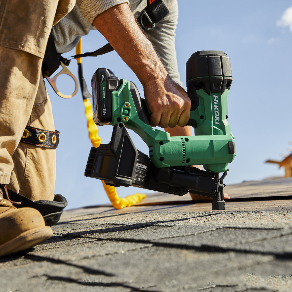 HiKOKI 18V Gasless 45mm Coil Roofing Nailer Bare Tool