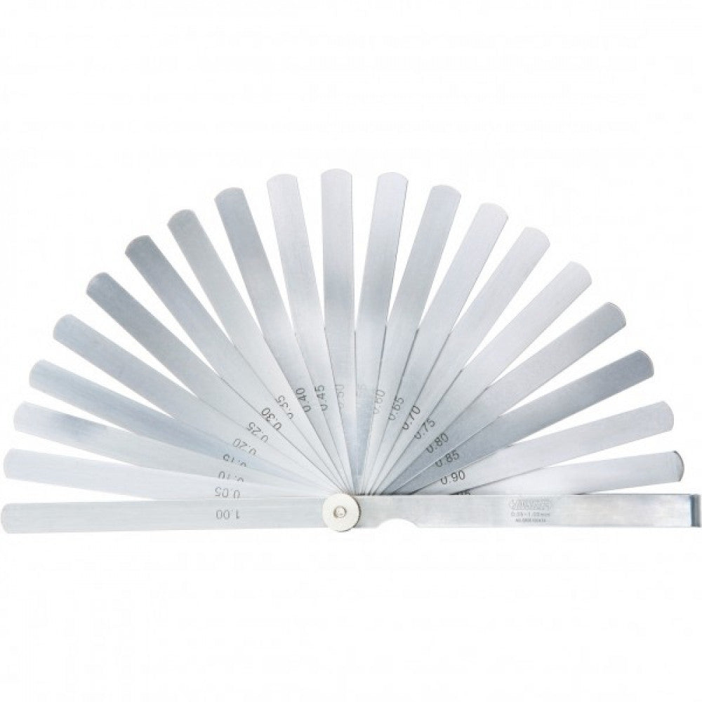 Insize Long Metric Feeler Gauge (.05 - 1.00mm x .05mm) 285mm x 20 Leaves
