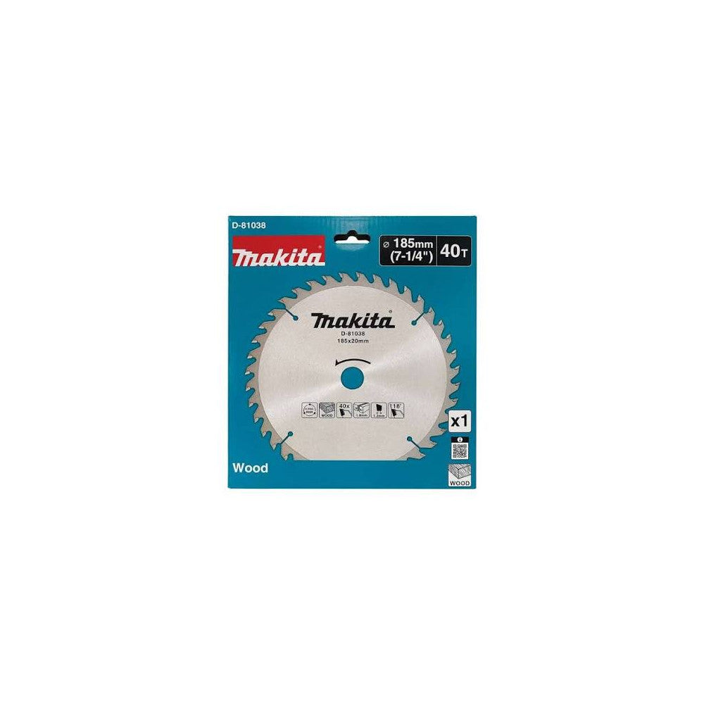 Makita Saw Blade TCT 185mm 40T D-81038
