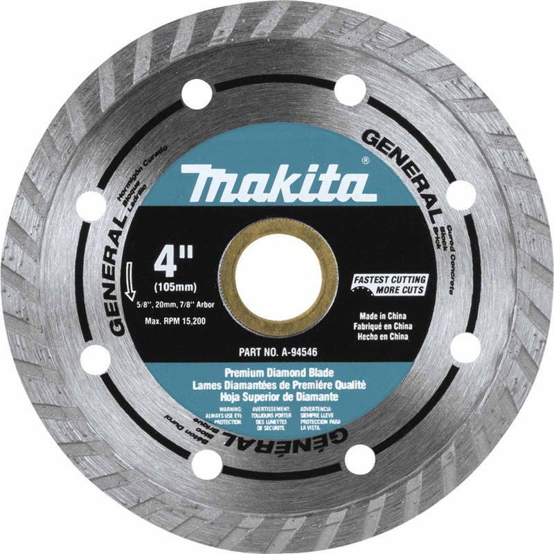 Makita Diamond Circular Saw Blade 100mm Turbo Rim