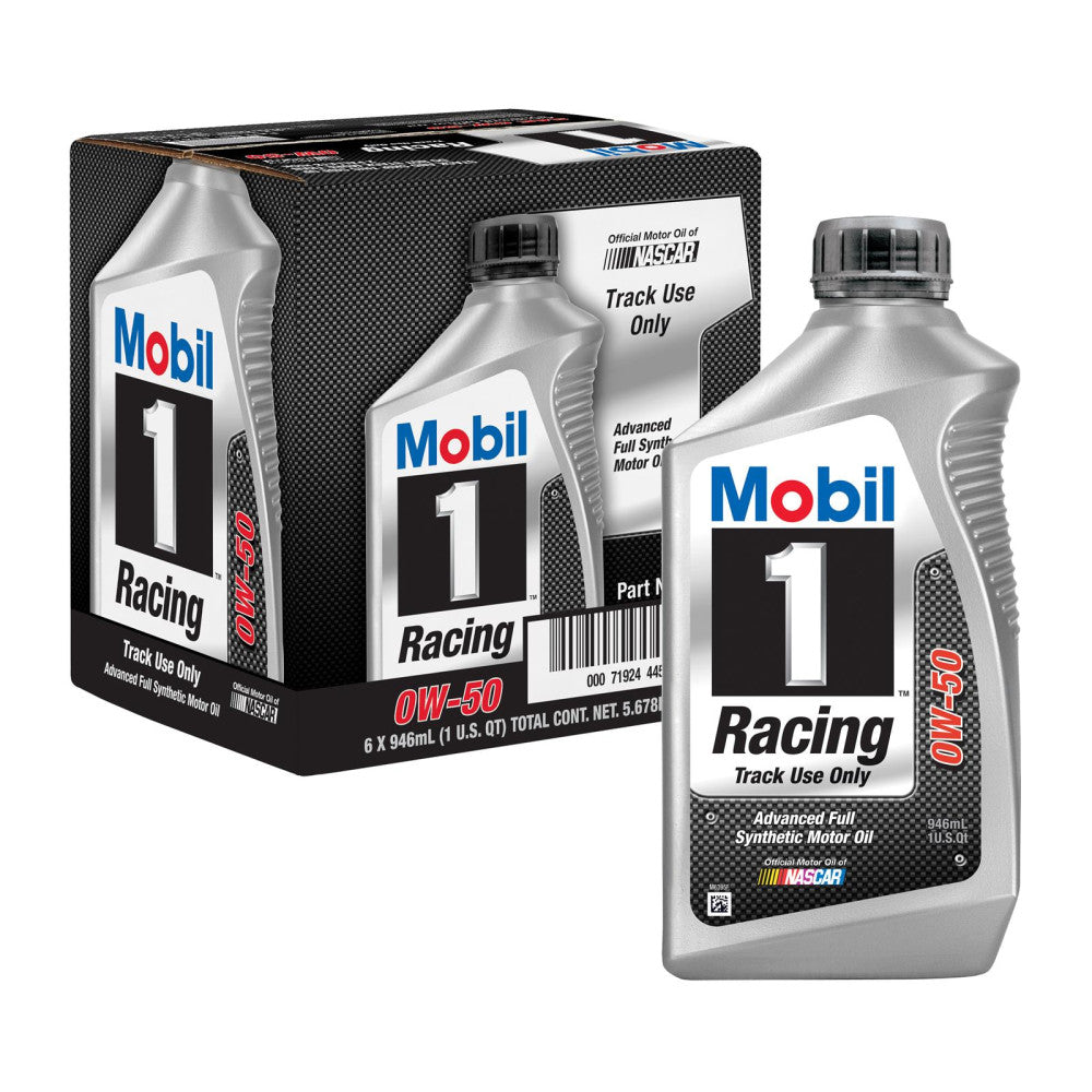 Mobil1 Motor Oil Synthetic 6 Pack – 1 Qt, Track Use#MOB-104145