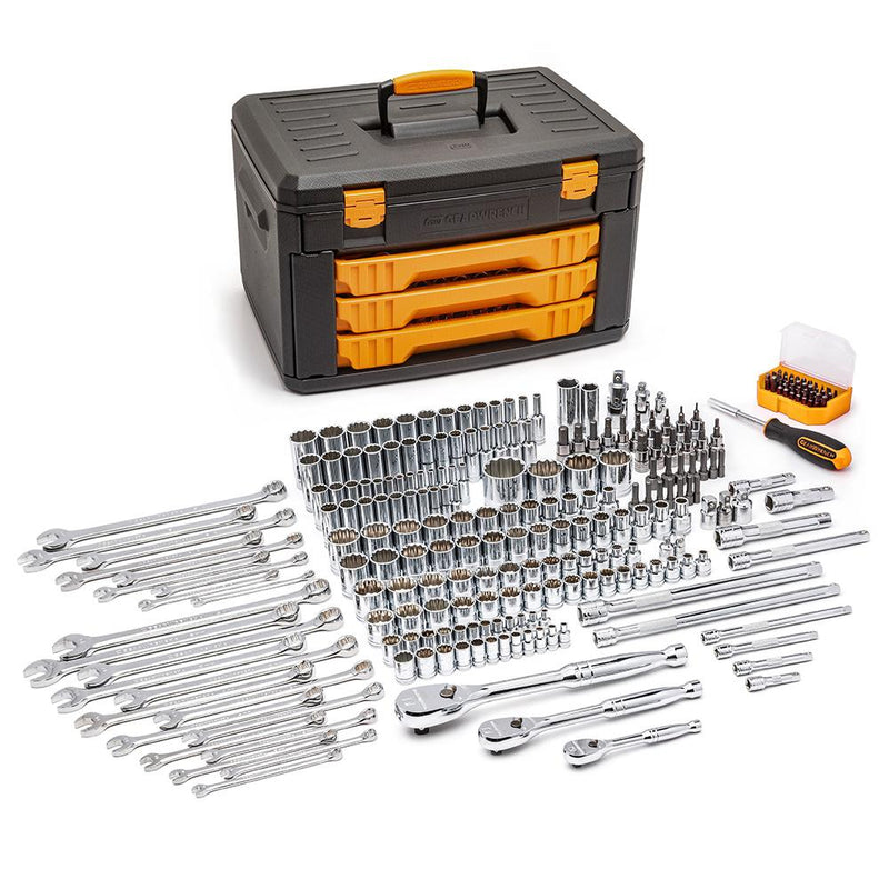 GEARWRENCH 243 Piece Metric / SAE 3 Drawer Mechanics Tool Set - 80972