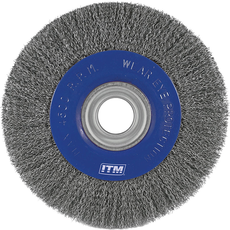 Itm Crimp Wire Wheel Brush Stainless Steel 200 x 2