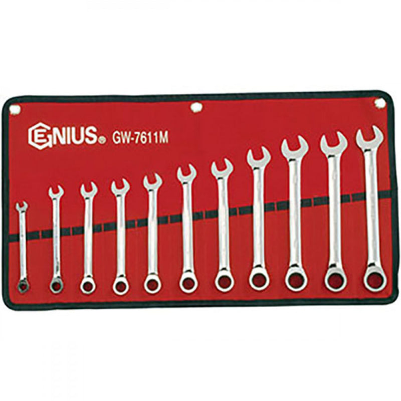 Genius 11Pc 8-19mm Gear Wrench Set