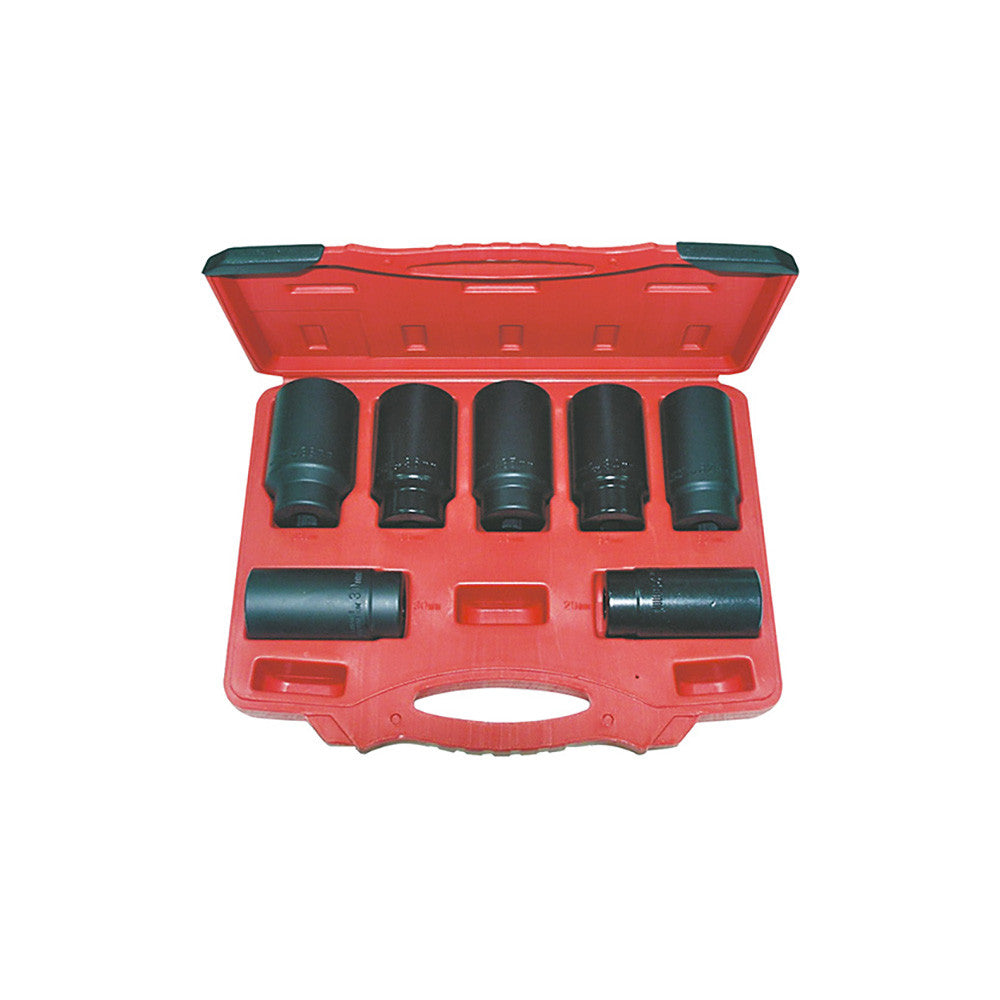 T&E Tools 7 Piece Forward Axle Spindle Nut Socket Set