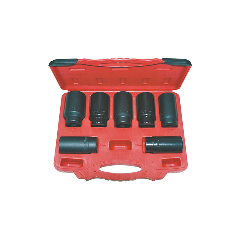 T&E Tools 7 Piece Forward Axle Spindle Nut Socket Set