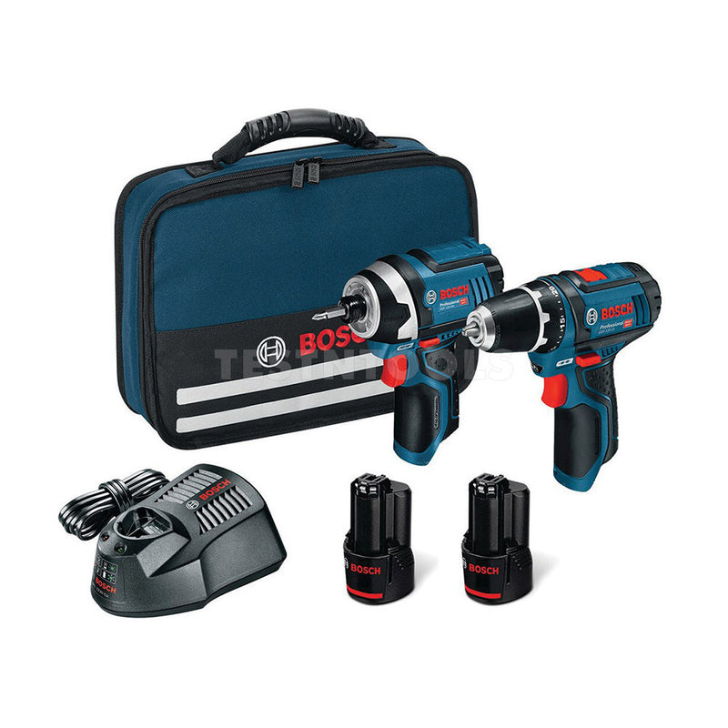 Bosch 12V SCRR 2.0ah Brushed Drill/Impact Driver Set