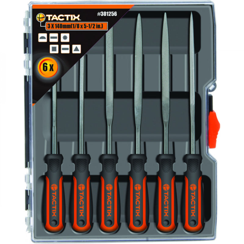 Tactix 140mm Needle File Set 6Pc