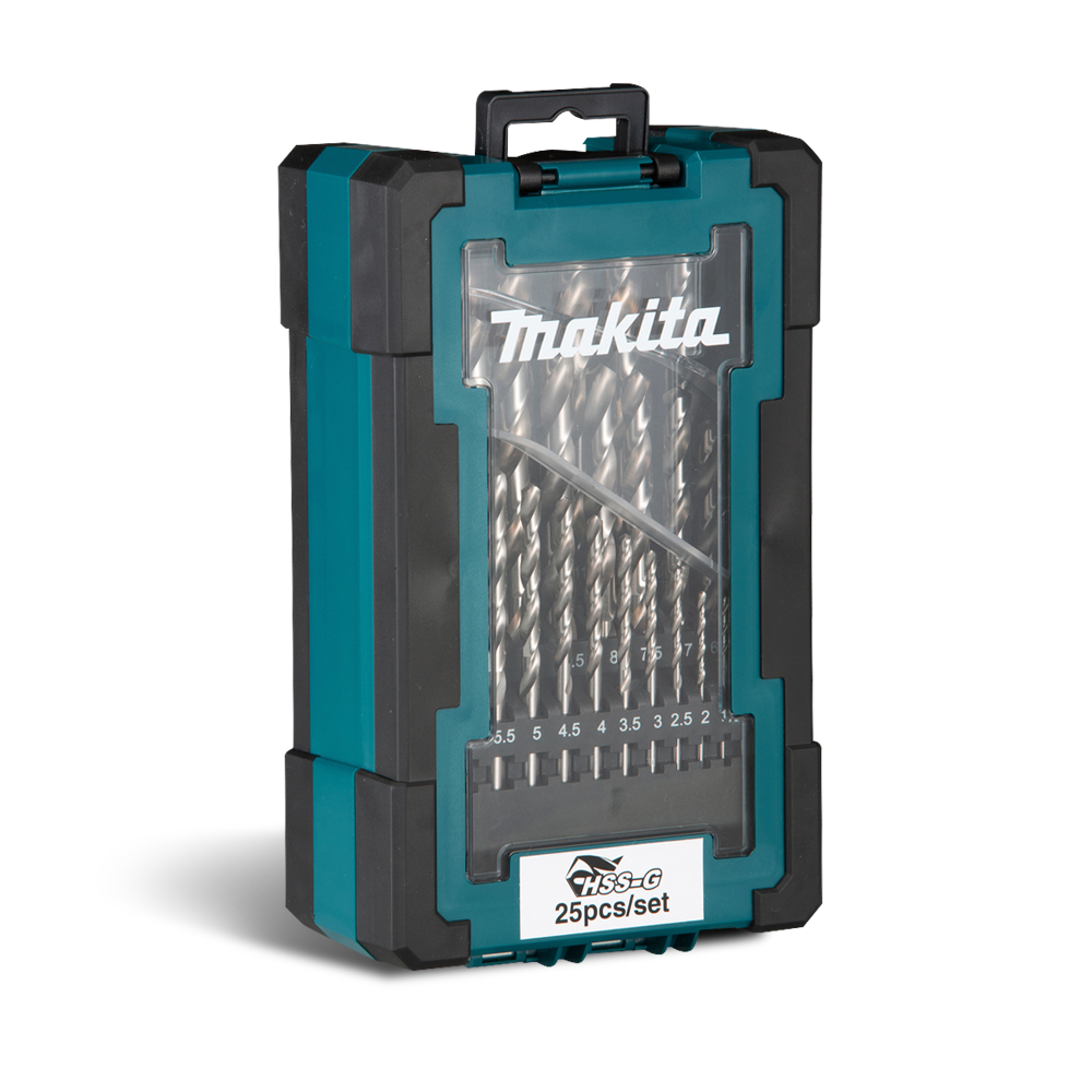 Makita  25pce 1-13mm HSS-G Metal Drill Bit Set D-78368