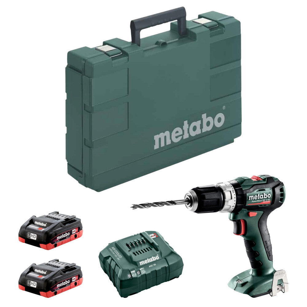 Metabo 12V Brushless PowerMaxx 45Nm Hammer Drill Kit
