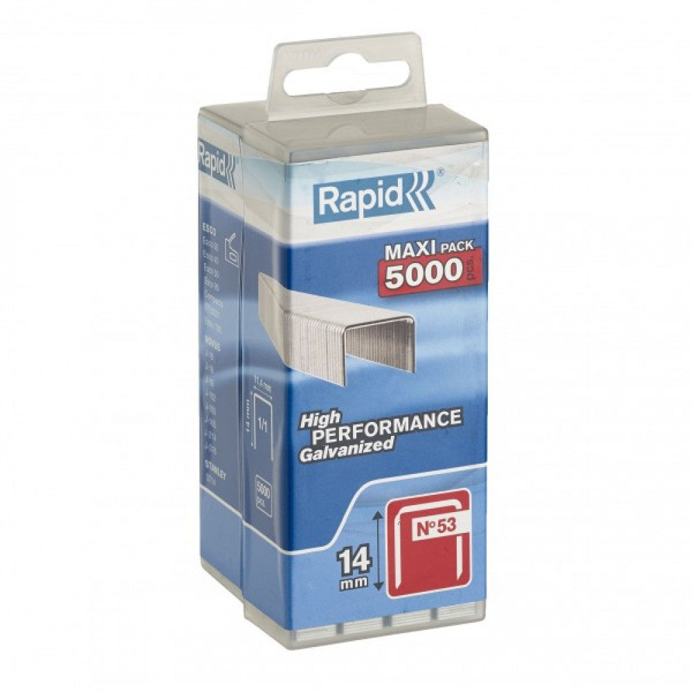 Rapid Staples 53/14 5000pcs Plastic Box