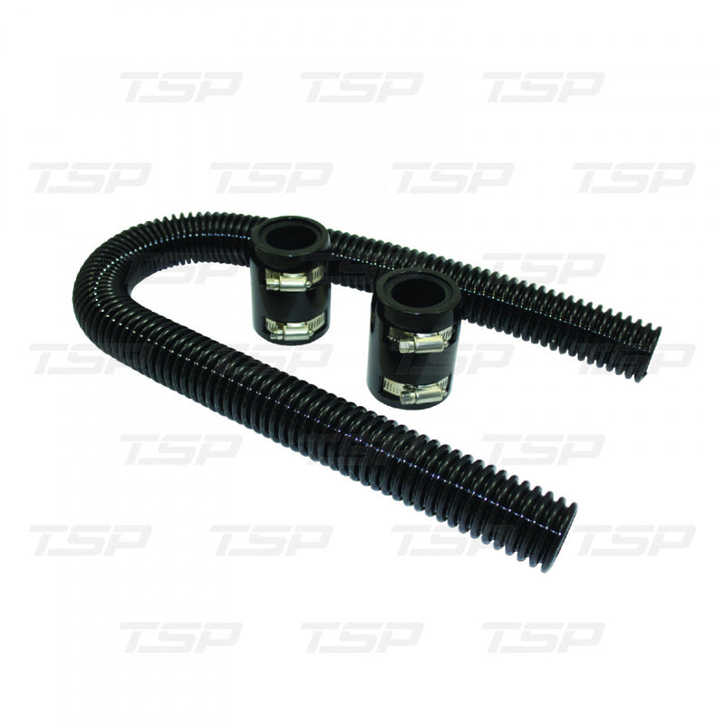 TSP Stainless Steel Radiator Hose Kit 36 Inch Black