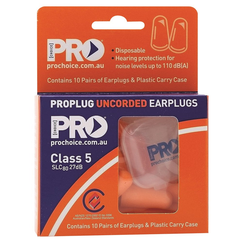 Probullet Disposable Uncorded Earplugs 10 Pack Uncorded