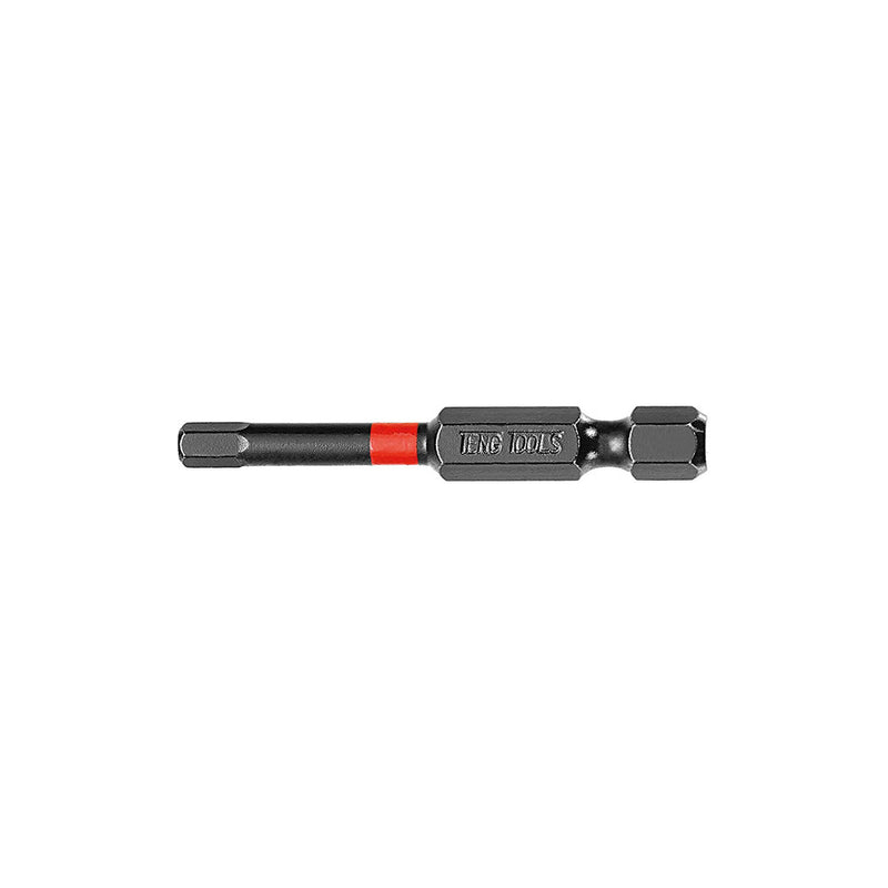 Teng 1Pc 1/4in Hex 3mm Impact Screwdriver Bit 50mm