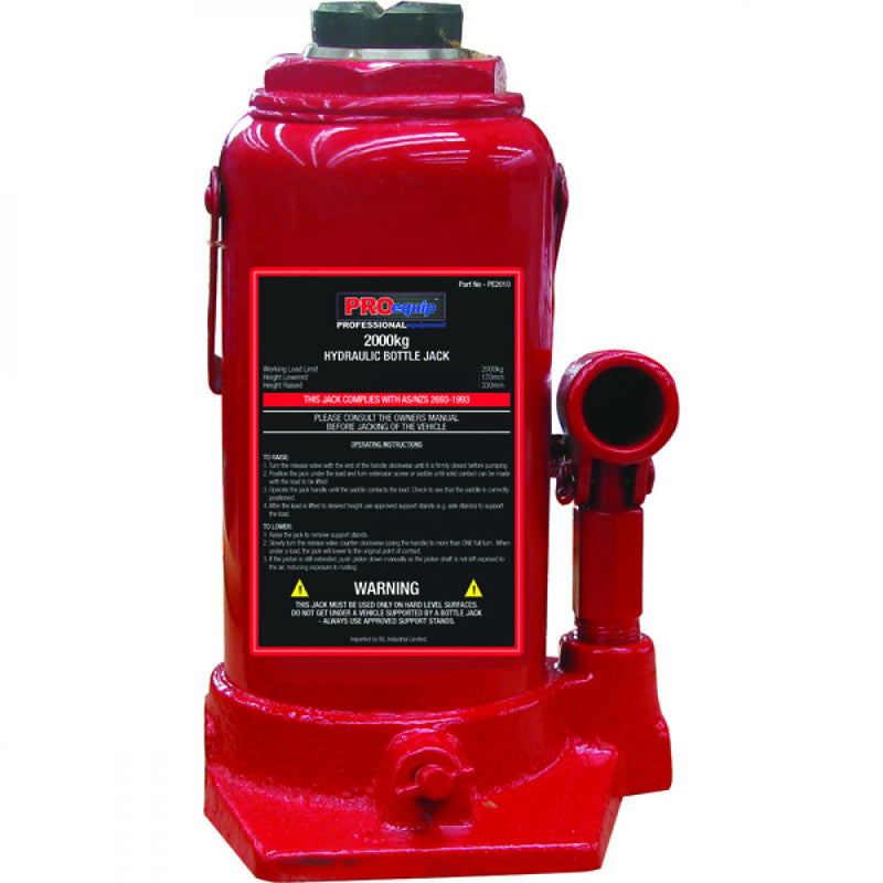 Proequip 2000Kg Standard Bottle Jack