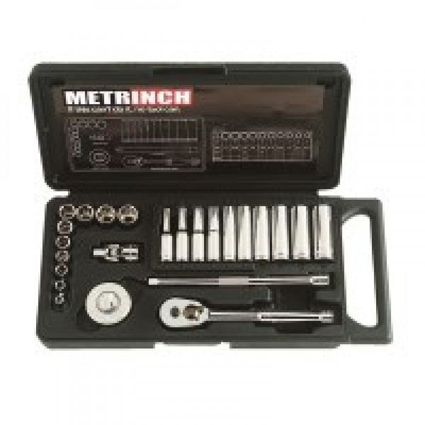 Metrinch 24Pc Combination Socket Set Met/Sae