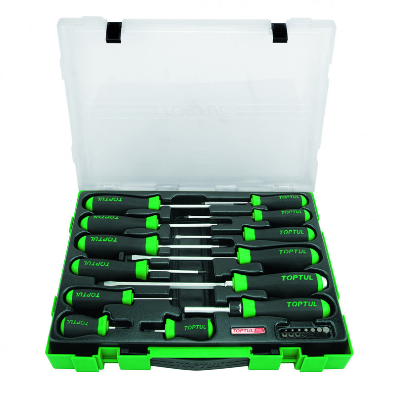 Toptul Proline 3 Drawer Tool Chest 180 Piece Green