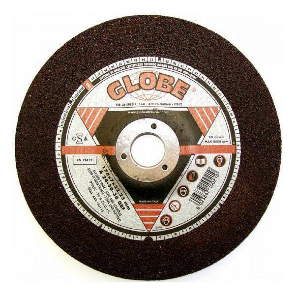 180x6.8x22mm Inox D/C Grinding Disc