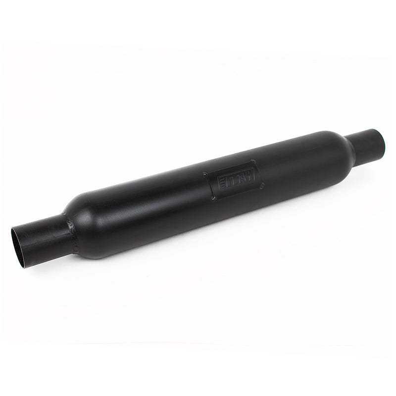 2.0" Inlet/Outlet 18" Body Resonator Mild Steel Fibreglass Packed (Black)