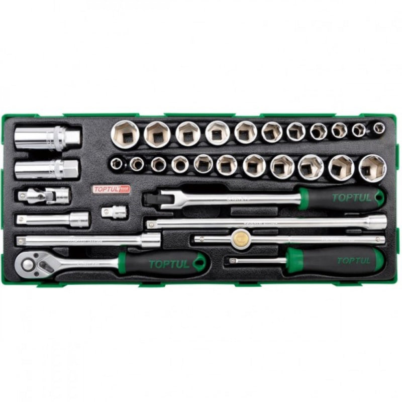 Toptul 3/8” Drive Combination Socket Set 33 Pce