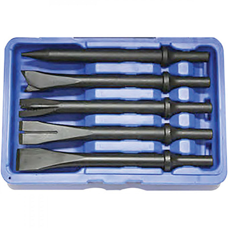 T&E Tools 5Pc Air Hammer Chisel Set