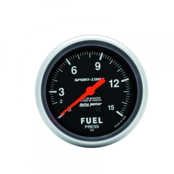 Autometer Sport-Comp Fuel Pressure 0-15 Psi