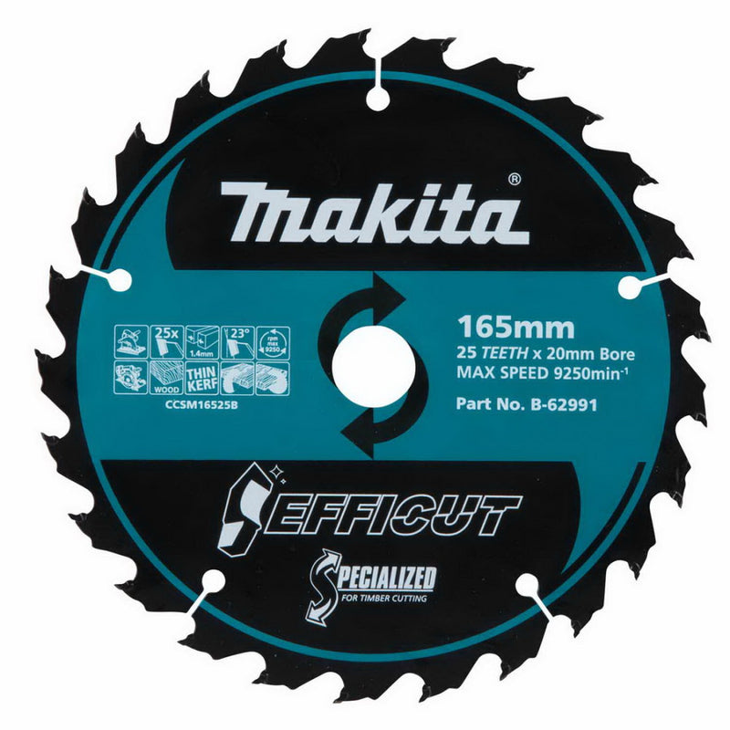 Makita Efficut Saw Blade 165x25T DHS660