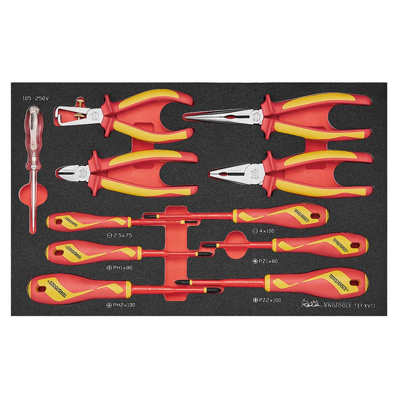 Teng 11pc Plier And Screwdriver Set Insulated