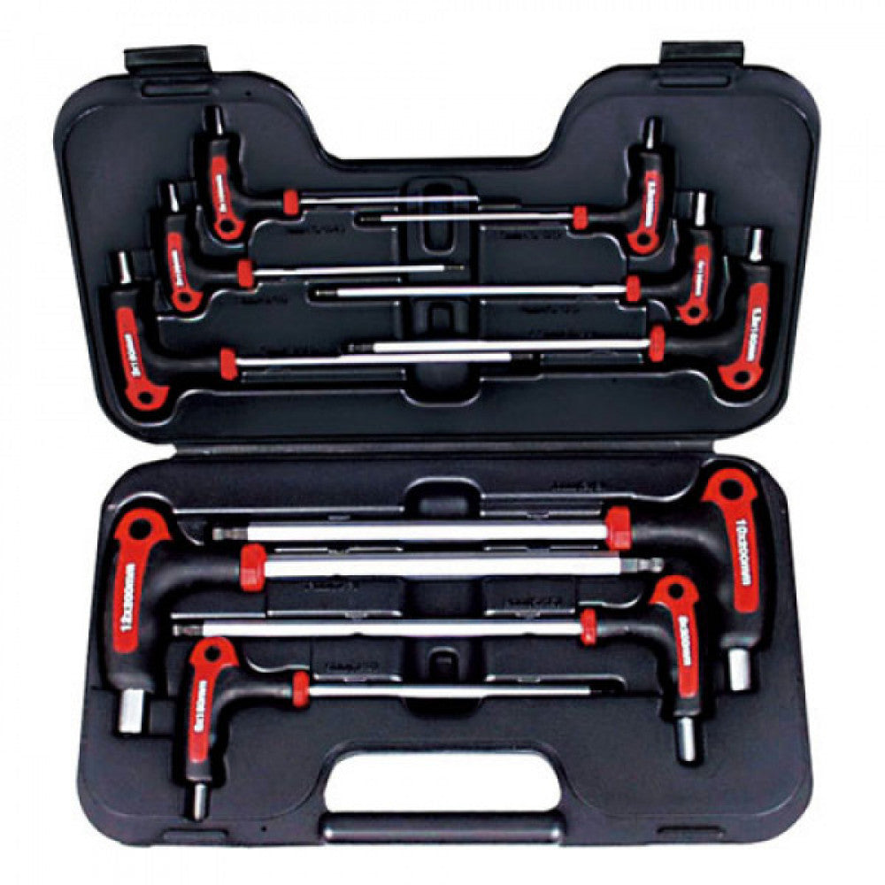 AmPro THandle BallEnd Hex Wrench Set10pc 5/64-1/2"