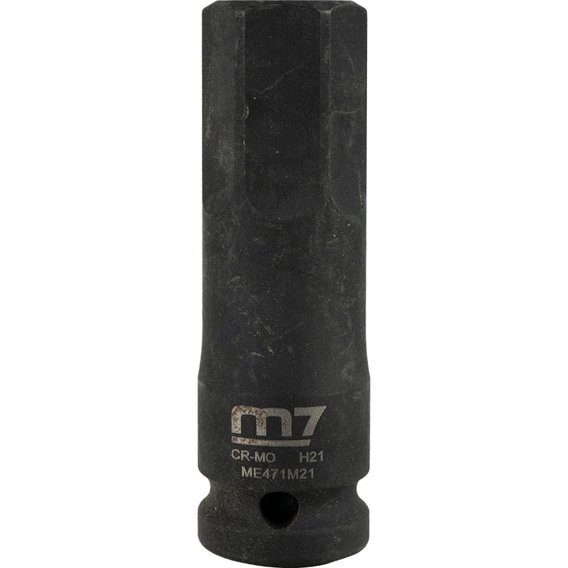 M7 Impact In Hex Socket, 1/2in Drive, 21mm