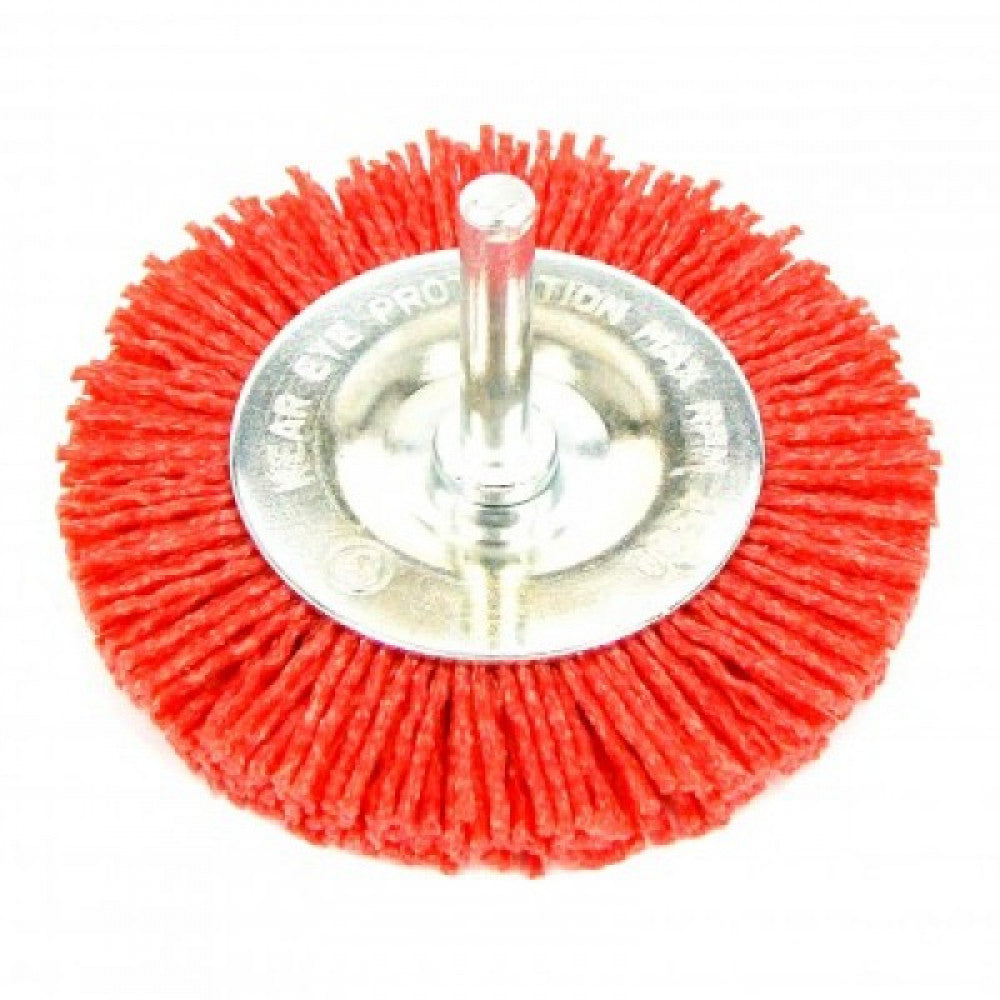 2 Pack 50mm Spindle Mounted Nylon Wheel