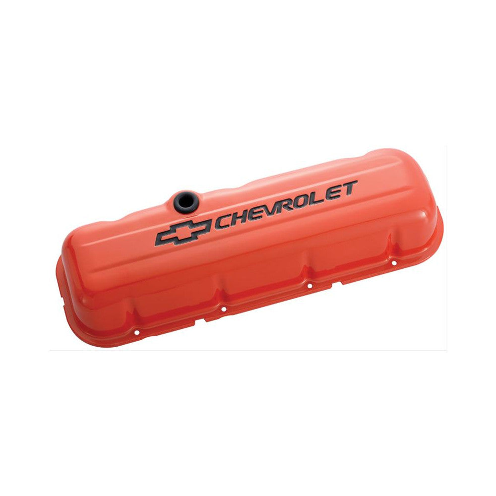 Proform Valve Covers Steel Tall Orange Chev BB #141-787