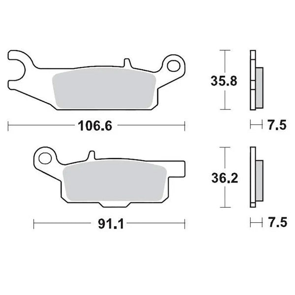 Brake Pads Front Right Pro Sintered For Yamaha