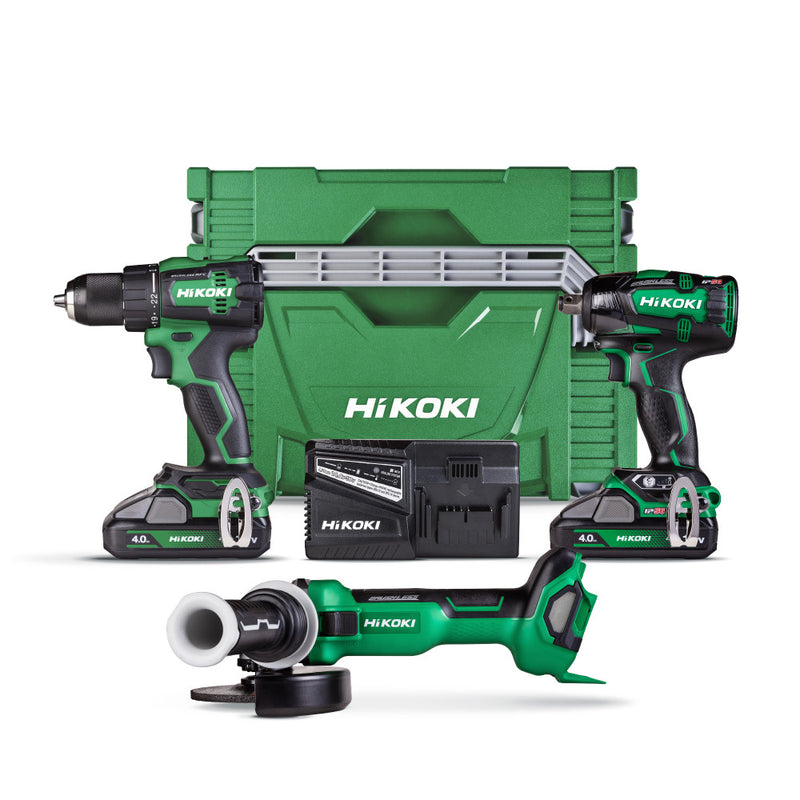 HiKOKI 18V Brushless 3-Tool Kit - KC183DA(GRZ)